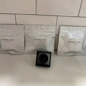 Jo Malone Car Diffuser + 3 New Refill Cartridges
